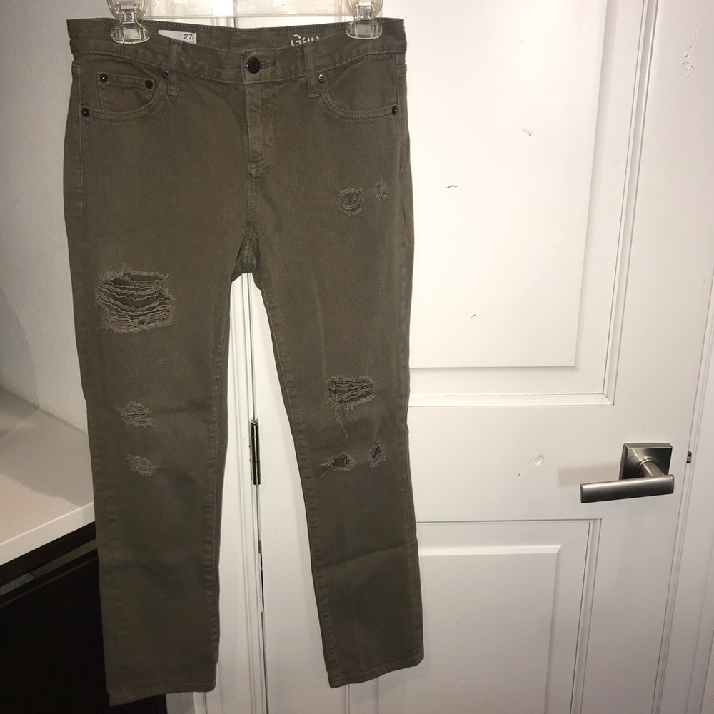 Olive Green Girlfriend Pants